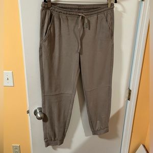 Clearance❗️ Zara New Brown Pants with pockets and laces Size L Waist 17 inches